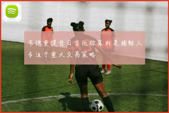 韦德重提昔日言论称莱利是捕鲸人专注于重大交易策略